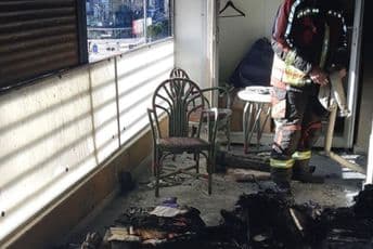 Požar u zgradi Vektre, pričinjena veća materijalna šteta Požar u zgradi Vektre, pričinjena veća materijalna šteta