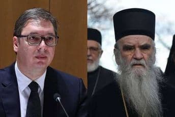Dva ratna druga: Aleksandar Vučić i Amfilohije Radović Dva ratna druga: Aleksandar Vučić i Amfilohije Radović