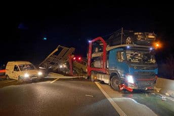 Hrvatska: Pijanom vozaču na autoputu ispala auta koja je prevozio (FOTO)