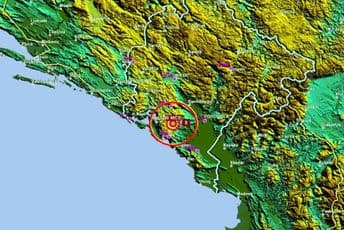Jači zemljotres u Hrvatskoj, osjetio se i u Crnoj Gori Zemljotres/Ilustracija