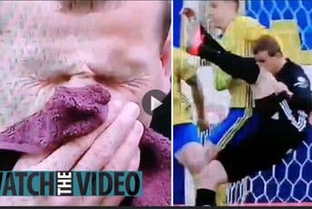 Fudbaler sebe nokautirao koljenom Fudbaler sebe nokautirao koljenom