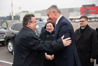 Predsjednik Đukanović otputovao iz Viljnusa u Talin u nastavku posjete baltičkim državama Milo Đukanović