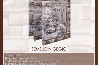 Promocija knjige Šemsudina Gegića sjutra u Dodestu Promocija knjige Šemsudina Gegića sjutra u Dodestu