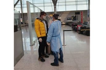 Nebojša Simić među pristiglim iz Frankfurta Nebojša Simić među pristiglim iz Frankfurta