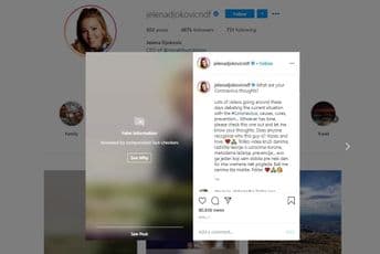 Instagram cenzurisao Jelenu Đoković Instagram cenzurisao Jelenu Đoković