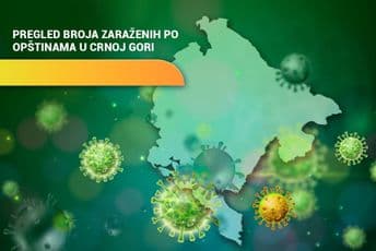 Crna Gora: Pogledajte pregled broja zaraženih po opštinama Crna Gora: Pogledajte pregled broja zaraženih po opštinama