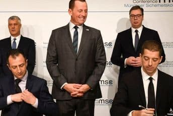 Ima li plana za Kosovo? Ričard Grenel sa Hašimom Tačijem i Aleksandrom Vučićem