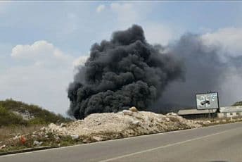 Vatra prijetila nikšićkom naselju Brlja Vatra prijetila nikšićkom naselju Brlja