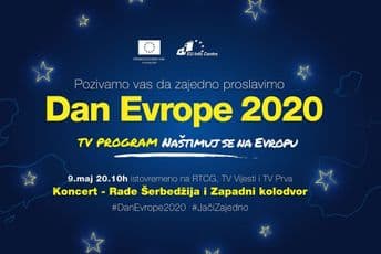 EU Info centar: Program “Naštimuj se na Evropu" 9. maja na tri TV stanice EU Info centar: Program “Naštimuj se na Evropu" 9. maja na tri TV stanice