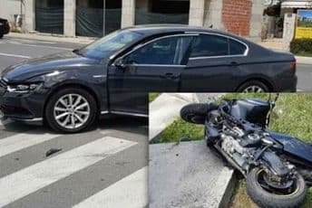 Motociklista teško povrijeđen u udesu u Baru