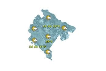 Danas kiša, pljuskovi i grmljavina