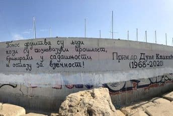 Grafit u Baru u znak sjećanja na doktora Kljakića Grafit u Baru u znak sjećanja na doktora Kljakića