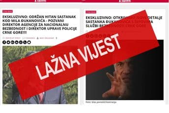 Uprava policije: Lažna vijest Glasa javnosti Uprava policije: Lažna vijest Glasa javnosti