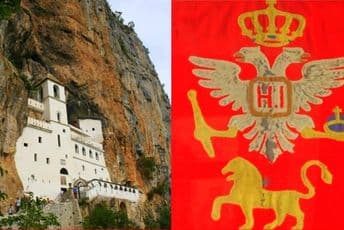 Crnogorska zastava na Ostrogu Crnogorska zastava na Ostrogu