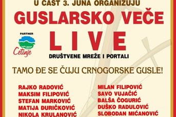 CKM: U čast 3. juna poklanjamo Crnoj Gori guslarsko veče CKM: U čast 3. juna poklanjamo Crnoj Gori guslarsko veče