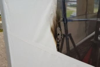 Pokušaj paljenja šatora ispred Opštine? (FOTO) Pokušaj paljenja šatora ispred Opštine? (FOTO)