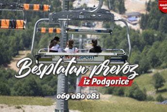 Besplatan prevoz iz Podgorice do ski centra Kolašin 1600 Besplatan prevoz iz Podgorice do ski centra Kolašin 1600