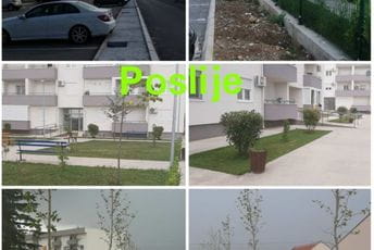 Pejzažno uređene površine ispred 28 stambenih objekata Pejzažno uređene površine ispred 28 stambenih objekata