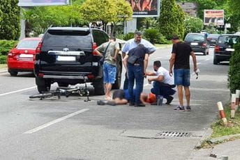 Udes u Podgorici, povrijeđen biciklista! Udes u Podgorici, povrijeđen biciklista!