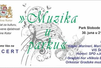 Večeras u Kotoru koncert "Muzika u parku" Večeras u Kotoru koncert "Muzika u parku"