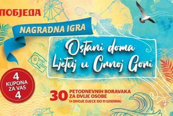 Nagradna igra “Ostani doma i ljetuj u Crnoj Gori”: Još danas šansa da se uključite Nagradna igra “Ostani doma i ljetuj u Crnoj Gori”: Još danas šansa da se uključite