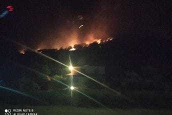 Požar u mjestu Donje šume, vatra se približila kućama Požar u mjestu Donje šume, vatra se približila kućama