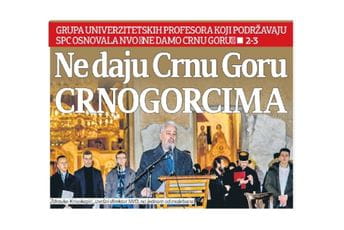 Ne daju Crnu Goru Crnogorcima Ne daju Crnu Goru Crnogorcima
