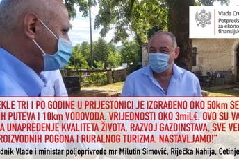 Simović: U Cetinje uloženo tri miliona eura Simović: U Cetinje uloženo tri miliona eura