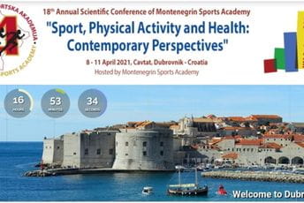Godišnji naučni skup Crnogorske sportske akademije u aprilu 2021. u Dubrovniku