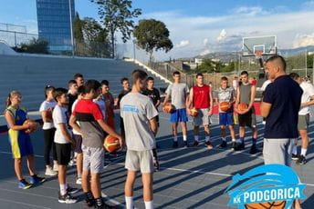 Počela besplatna škola košarke KK Podgorica Počela besplatna škola košarke KK Podgorica