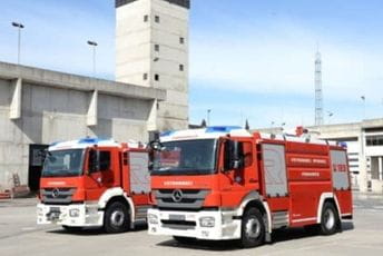 Gorjelo vozilo u Bulevaru Save Kovačevića Gorjelo vozilo u Bulevaru Save Kovačevića