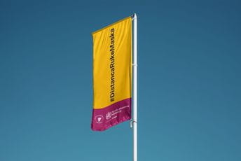 Kampanja #distancarukemaska na jarbolima brojnih privrednih subjekata Kampanja #distancarukemaska na jarbolima brojnih privrednih subjekata