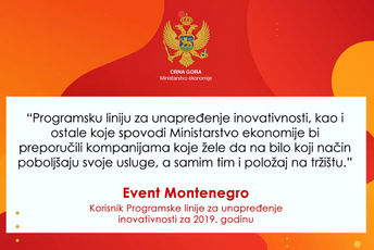Podrška kompaniji Event Montenegro u razvoju internet stranice