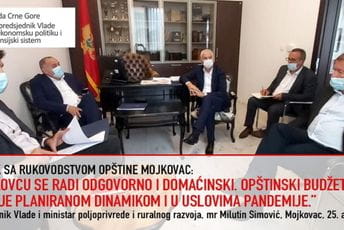 Simović: U Mojkovcu se radi odgovorno i domaćinski Simović: U Mojkovcu se radi odgovorno i domaćinski