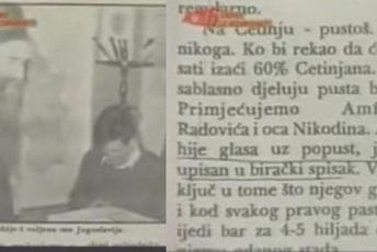 Amfilohije glasao 1992. iako nije bio upisan u birački spisak! Amfilohije glasao 1992. iako nije bio upisan u birački spisak!
