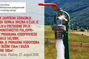 Završen vodovod Gornja Brezna Završen vodovod Gornja Brezna