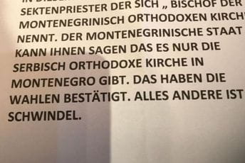 Arhiepiskopu Simeonu poslali pismo da je crkva kojoj pripada sekta Arhiepiskopu Simeonu poslali pismo da je crkva kojoj pripada sekta