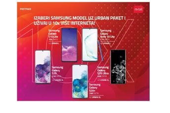 Vrhunski Samsung telefoni po najboljim cijenama, uz deset puta više interneta! Vrhunski Samsung telefoni po najboljim cijenama, uz deset puta više interneta!