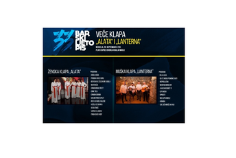 Veče klapa za kraj druge repertoarske sedmice na „Ljetopisu“ Veče klapa za kraj druge repertoarske sedmice na „Ljetopisu“