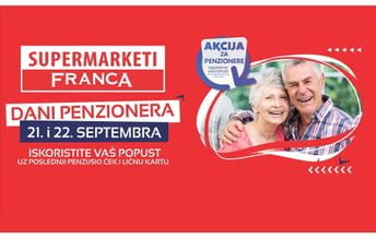 Dani super niskih cijena za penzionere u Supermarketima Franca! Dani super niskih cijena za penzionere u Supermarketima Franca!