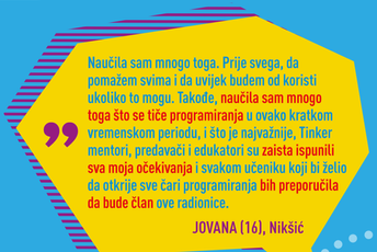Polumaturanti i srednjoškolci razvijali kreativnost uz školu programiranja Python za sve Polumaturanti i srednjoškolci razvijali kreativnost uz školu programiranja Python za sve