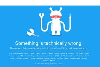 Veliki krah Tvitera uzbunio korisnike širom svijeta Veliki krah Tvitera uzbunio korisnike širom svijeta