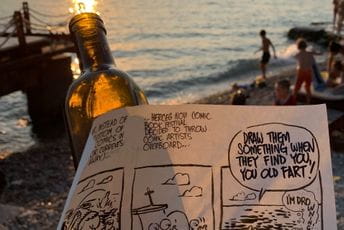 Strip u boci stigao i do ostrva Pašman Strip u boci stigao i do ostrva Pašman