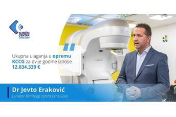 Eraković: Za dvije godine u opremu KCCG uloženo preko 12 miliona eura Eraković: Za dvije godine u opremu KCCG uloženo preko 12 miliona eura