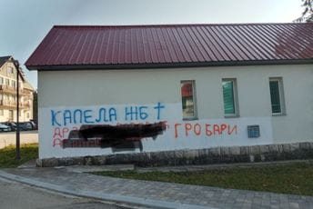 Na žabljačkoj bolnici osvanuo novi, još jeziviji grafit Na žabljačkoj bolnici osvanuo novi, još jeziviji grafit