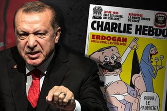 “Šarli Ebdo” objavio karikaturu Erdogana, Turska: "Ništa im nije sveto" “Šarli Ebdo” objavio karikaturu Erdogana, Turska: "Ništa im nije sveto"