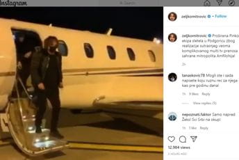 Željko Mitrović sletio u Podgoricu, Pink prenosi sahranu Željko Mitrović sletio u Podgoricu, Pink prenosi sahranu