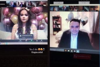 Održano prvo vjenčanje putem Zuma: Ceremonija je trajala 19 sati, a imali su i virtualne goste Održano prvo vjenčanje putem Zuma: Ceremonija je trajala 19 sati, a imali su i virtualne goste