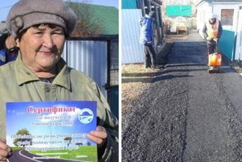 Penzionerka na seoskoj lutriji kao glavnu nagradu osvojila pet tona asfalta Penzionerka na seoskoj lutriji kao glavnu nagradu osvojila pet tona asfalta