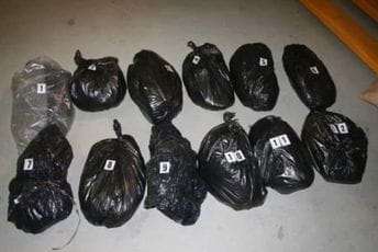 Hrvatska policija zaplijenila oko 17,5 kg marihuane na granici sa CG Zaplijenjena marihuana